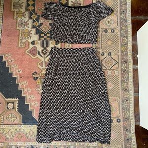 Skirt and Crop Top Set